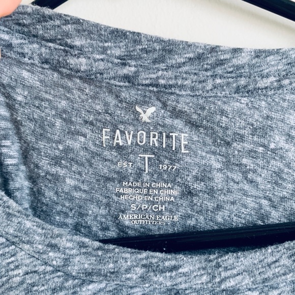 American Eagle Favorite T dry fit tee gray breathe - Picture 3 of 6